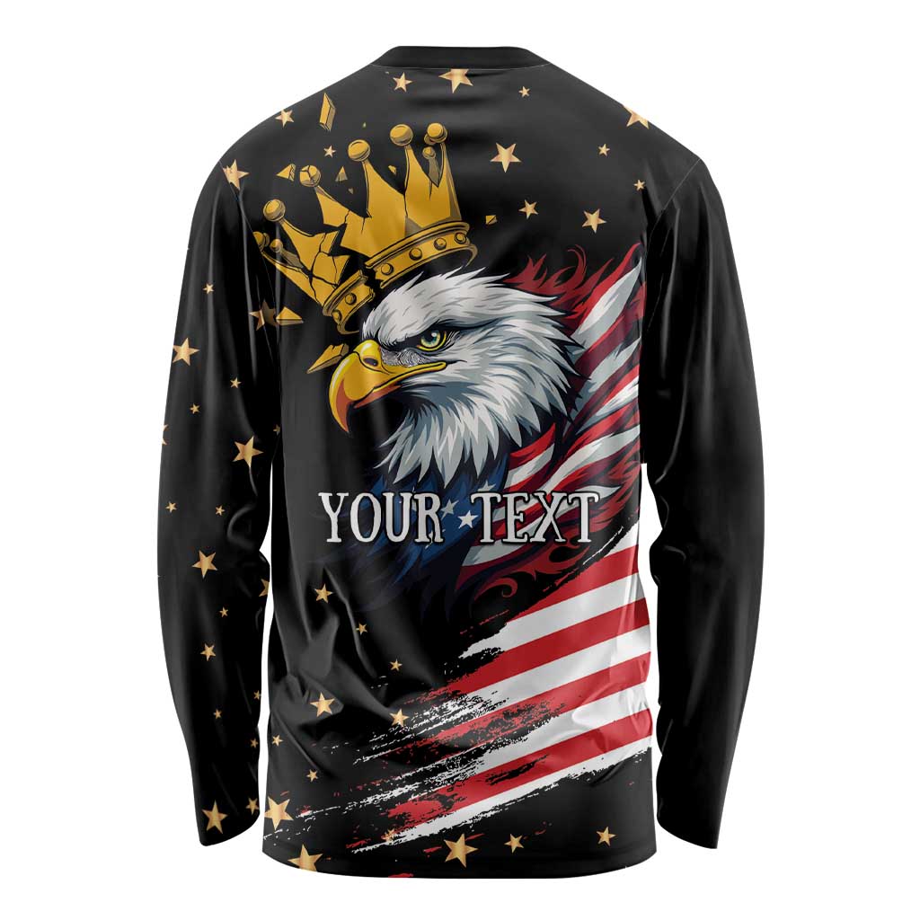 No Kings In America Since 1776 Long Sleeve Shirt We The People USA Flag - Wonder Print Shop