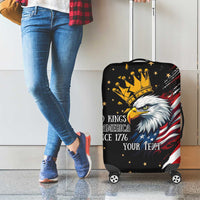 No Kings In America Since 1776 Luggage Cover We The People USA Flag - Wonder Print Shop