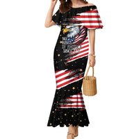 No Kings In America Since 1776 Mermaid Dress We The People USA Flag - Wonder Print Shop