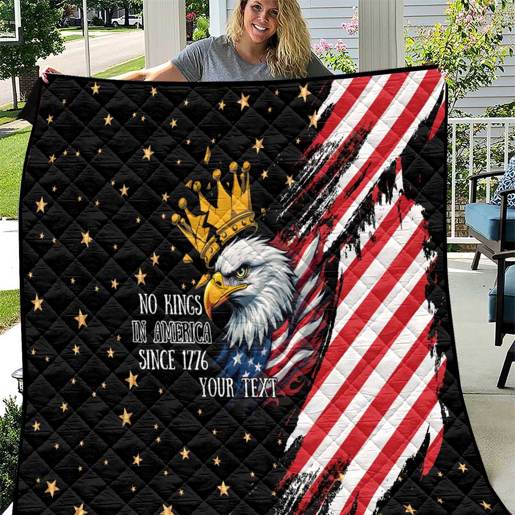 No Kings In America Since 1776 Quilt We The People USA Flag - Wonder Print Shop