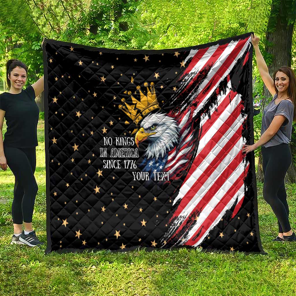 No Kings In America Since 1776 Quilt We The People USA Flag - Wonder Print Shop