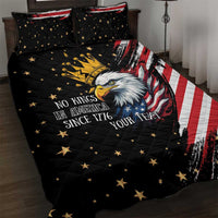 No Kings In America Since 1776 Quilt Bed Set We The People USA Flag - Wonder Print Shop