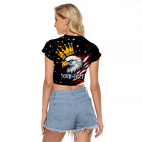No Kings In America Since 1776 Raglan Cropped T Shirt We The People USA Flag - Wonder Print Shop
