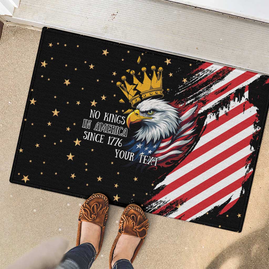No Kings In America Since 1776 Rubber Doormat We The People USA Flag - Wonder Print Shop