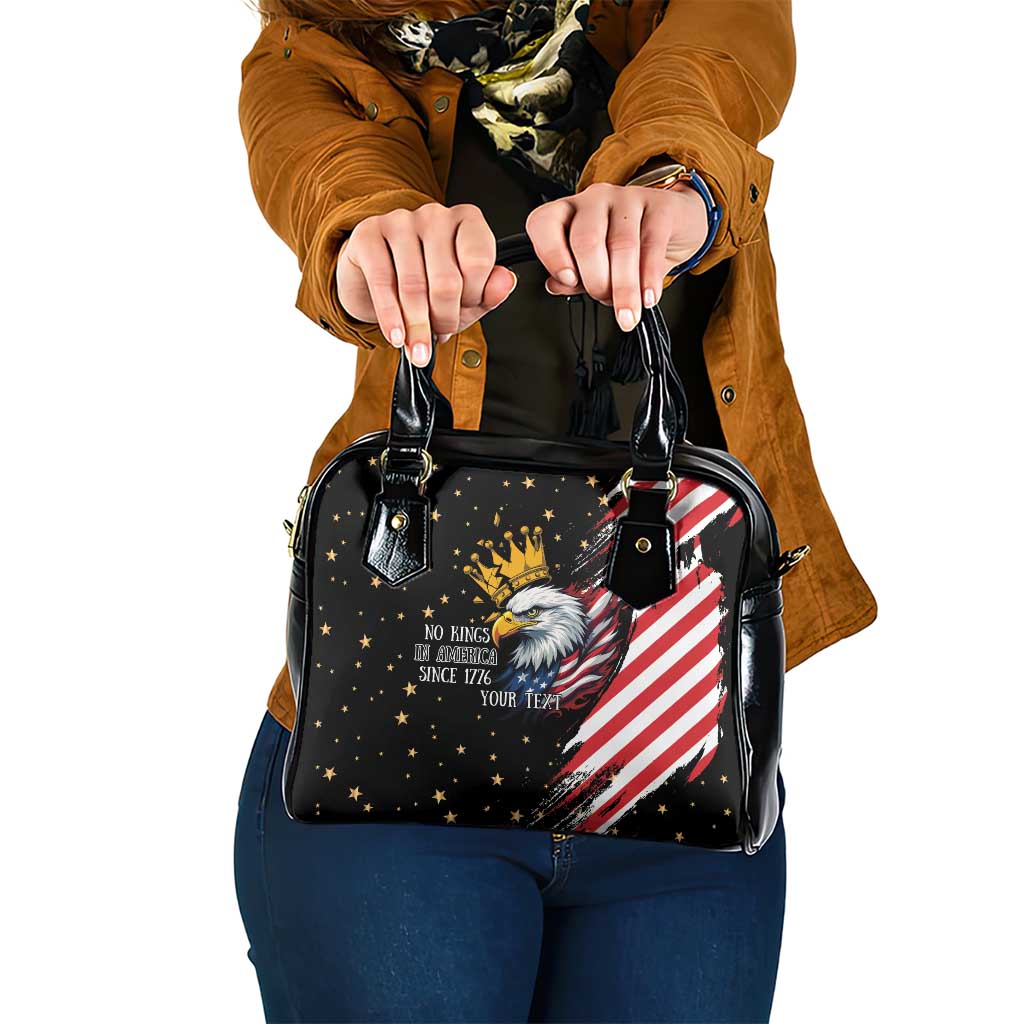 No Kings In America Since 1776 Shoulder Handbag We The People USA Flag - Wonder Print Shop
