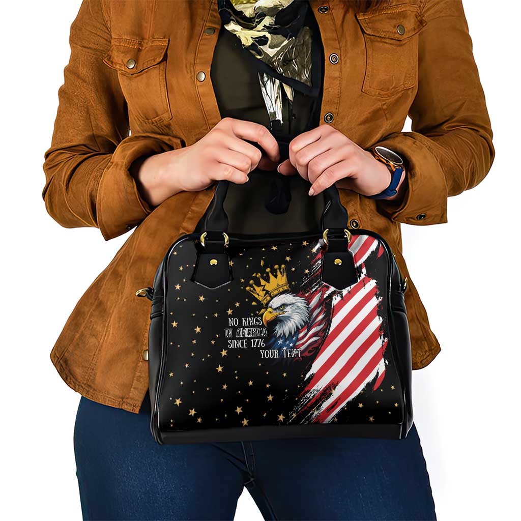 No Kings In America Since 1776 Shoulder Handbag We The People USA Flag - Wonder Print Shop