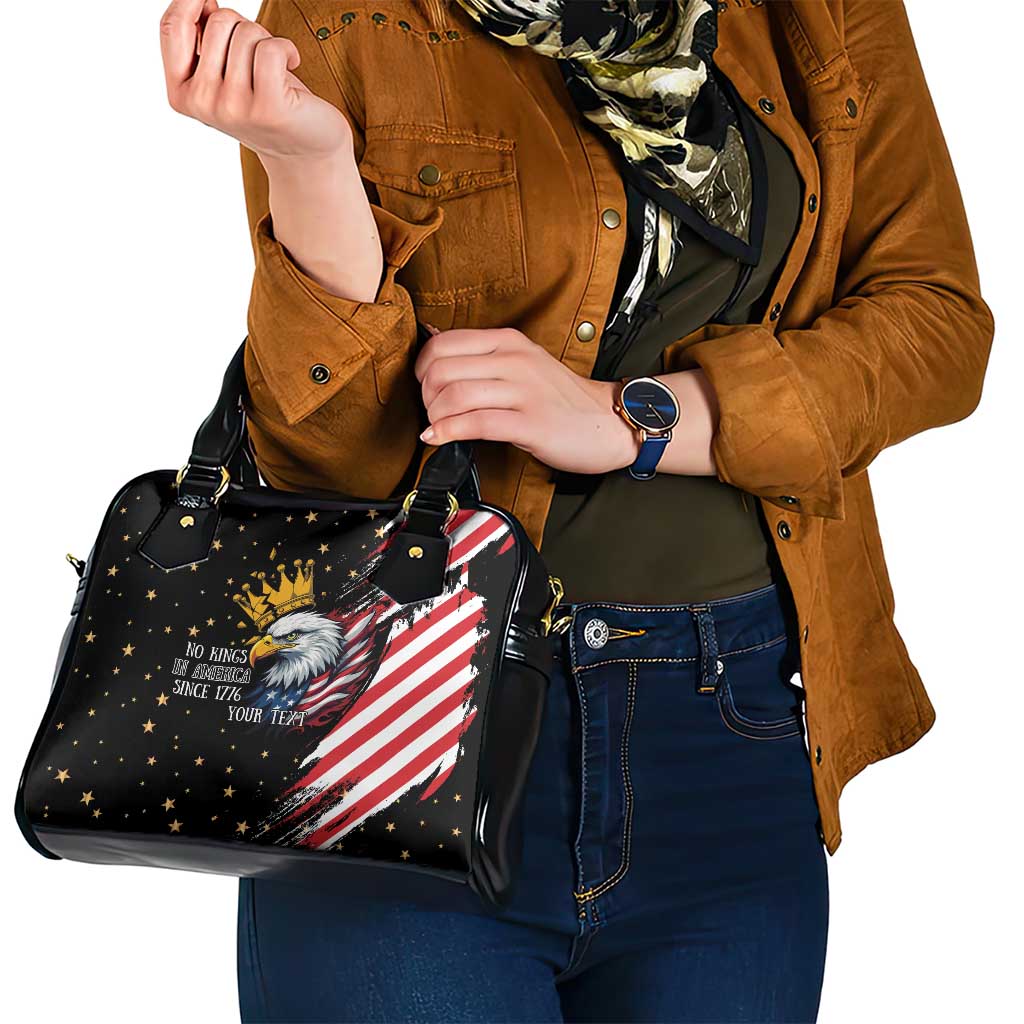 No Kings In America Since 1776 Shoulder Handbag We The People USA Flag - Wonder Print Shop