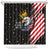 No Kings In America Since 1776 Shower Curtain We The People USA Flag - Wonder Print Shop