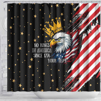 No Kings In America Since 1776 Shower Curtain We The People USA Flag - Wonder Print Shop