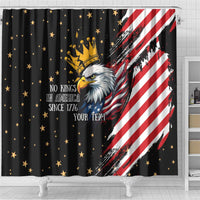 No Kings In America Since 1776 Shower Curtain We The People USA Flag - Wonder Print Shop