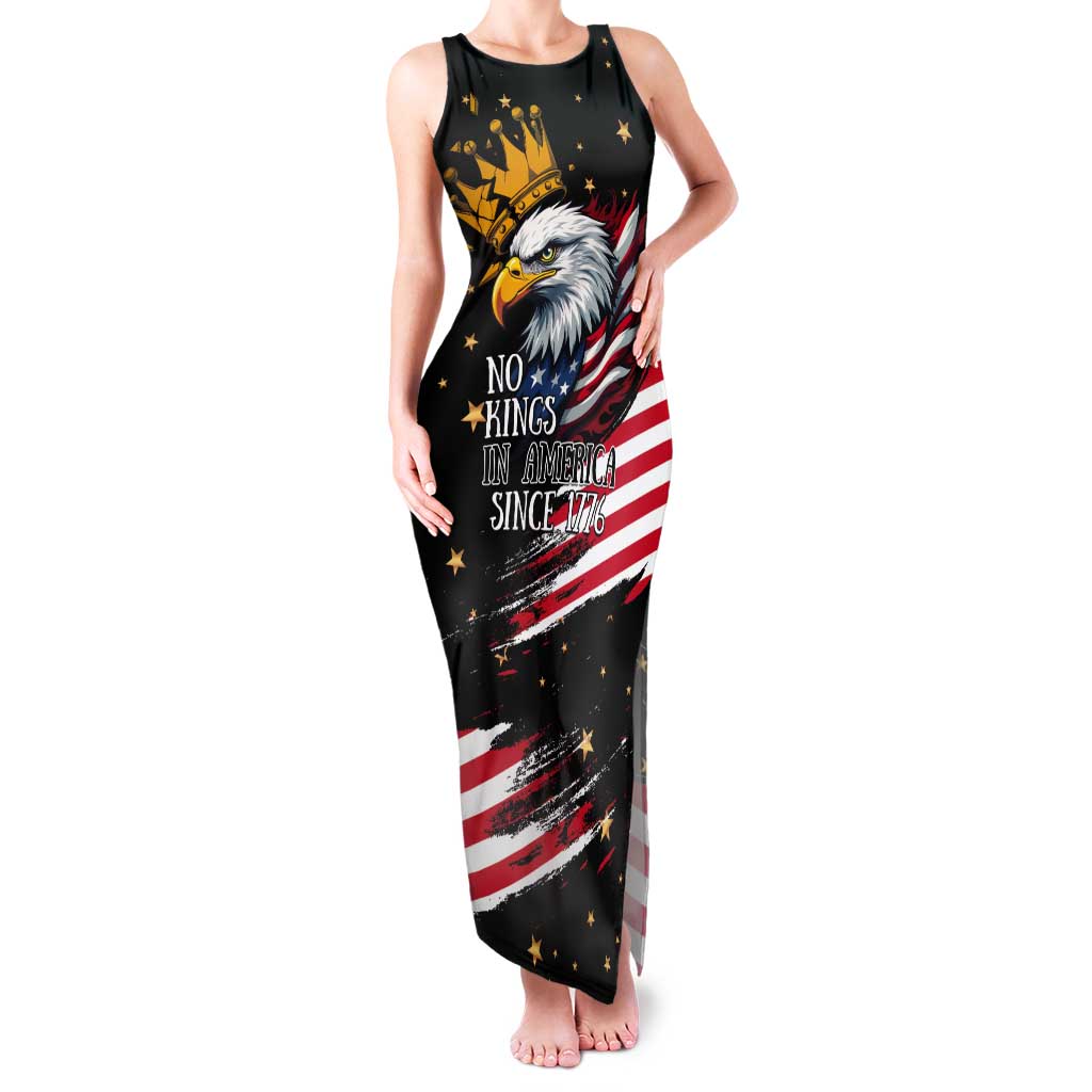 No Kings In America Since 1776 Tank Maxi Dress We The People USA Flag - Wonder Print Shop