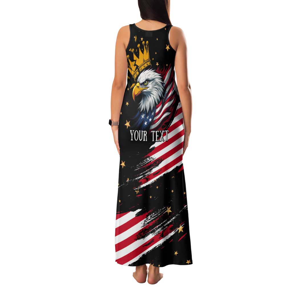 No Kings In America Since 1776 Tank Maxi Dress We The People USA Flag - Wonder Print Shop