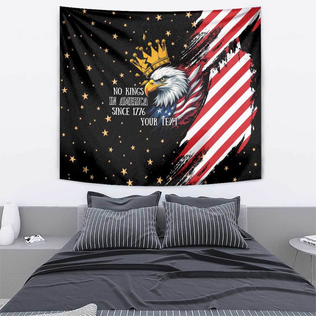 No Kings In America Since 1776 Tapestry We The People USA Flag - Wonder Print Shop