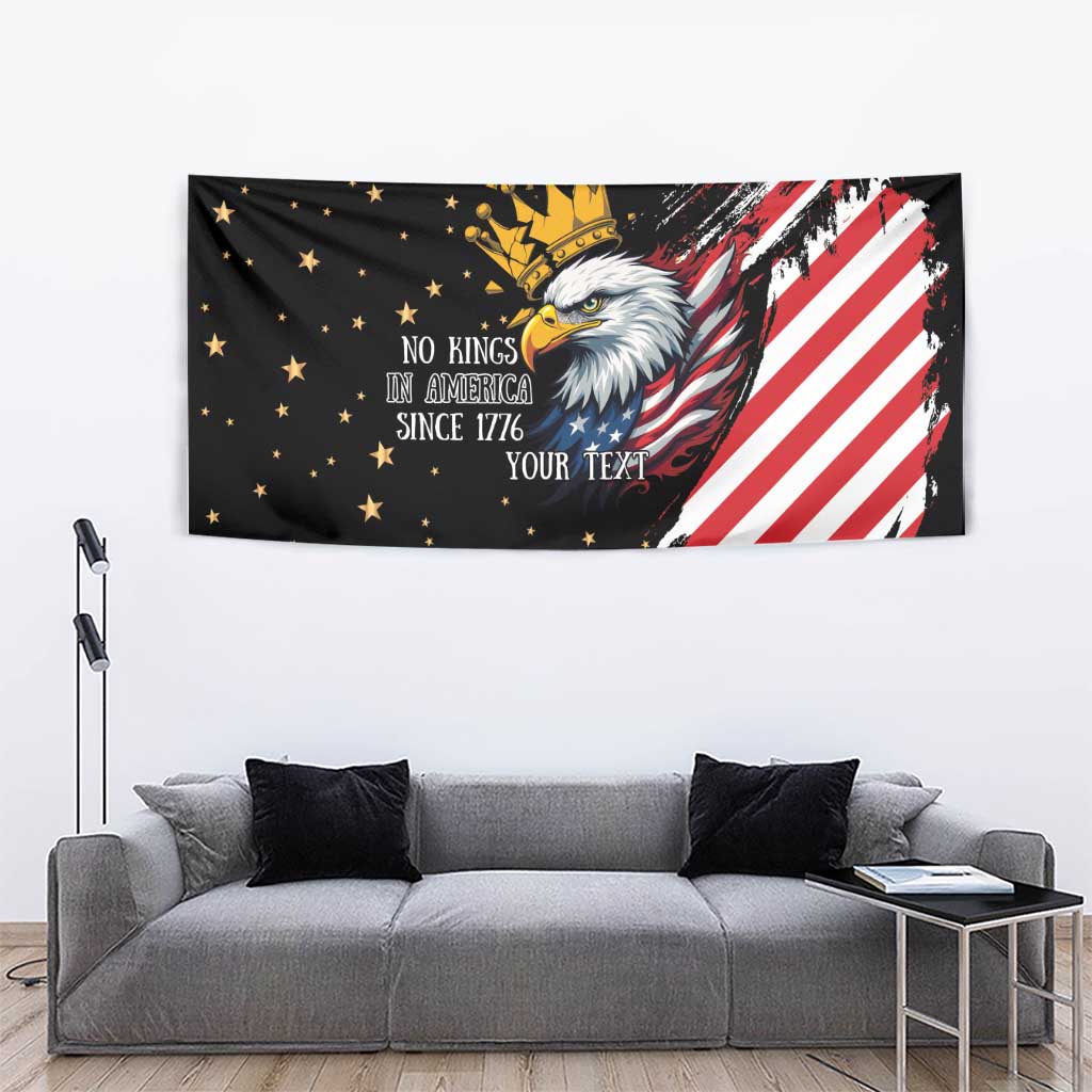 No Kings In America Since 1776 Tapestry We The People USA Flag - Wonder Print Shop