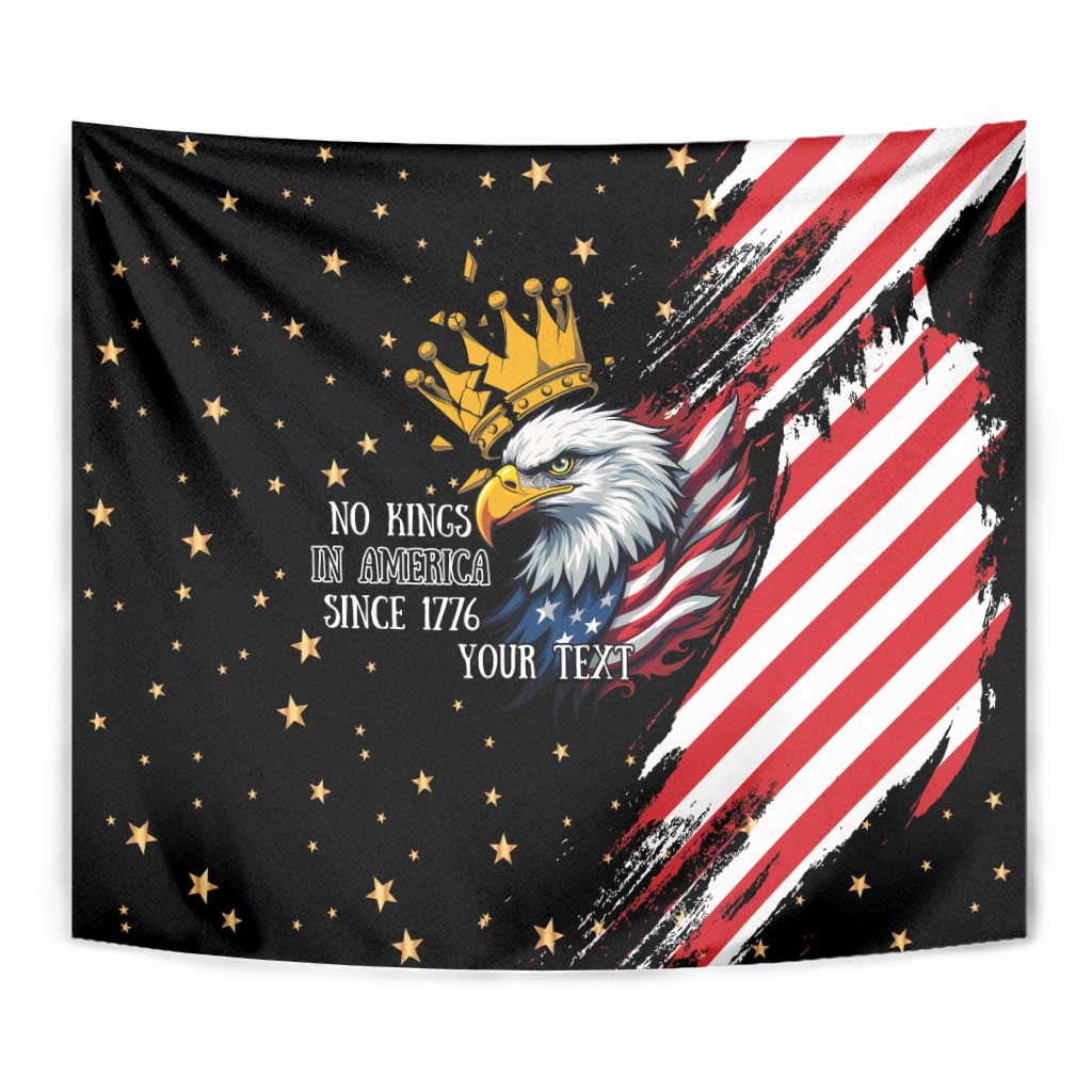 No Kings In America Since 1776 Tapestry We The People USA Flag - Wonder Print Shop