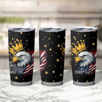No Kings In America Since 1776 Tumbler Cup We The People USA Flag - Wonder Print Shop