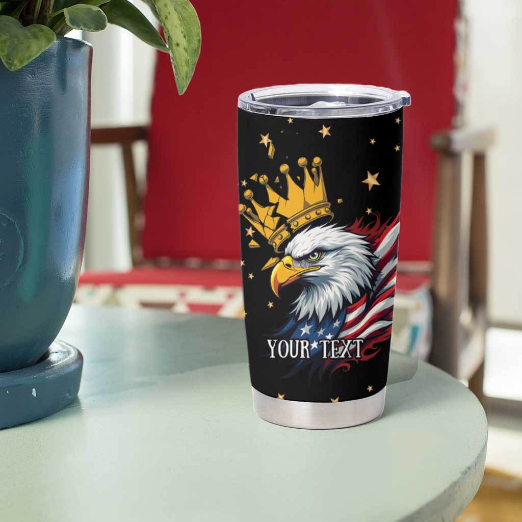 No Kings In America Since 1776 Tumbler Cup We The People USA Flag - Wonder Print Shop