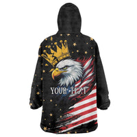 No Kings In America Since 1776 Wearable Blanket Hoodie We The People USA Flag - Wonder Print Shop