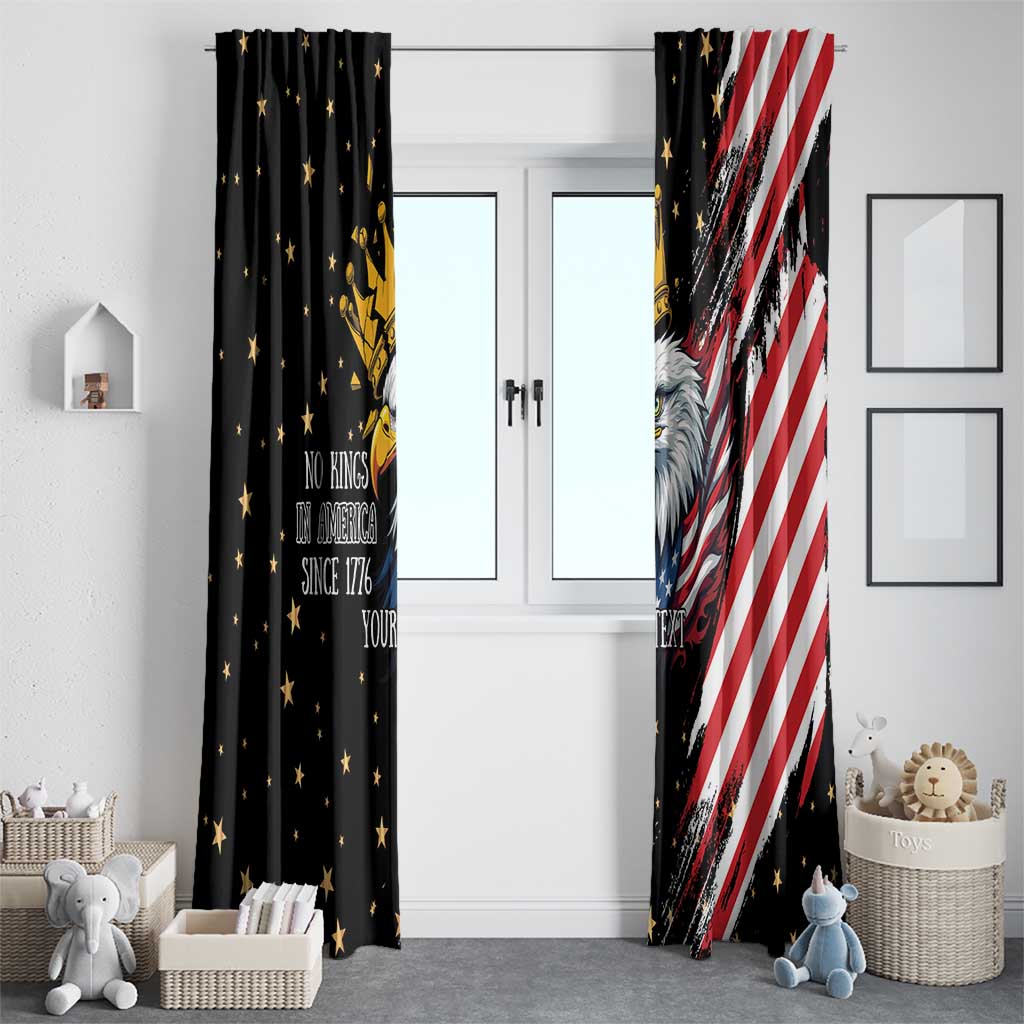 No Kings In America Since 1776 Window Curtain We The People USA Flag - Wonder Print Shop