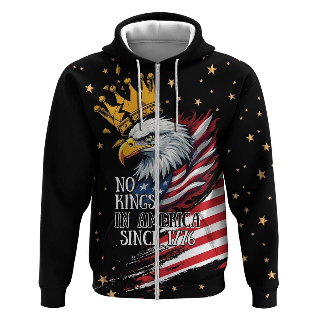 No Kings In America Since 1776 Zip Hoodie We The People USA Flag - Wonder Print Shop