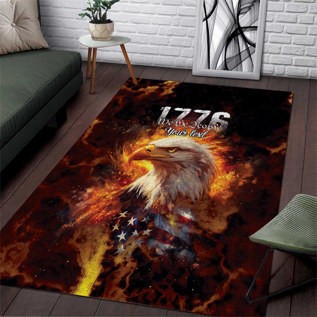We The People Since 1776 Area Rug USA Flag Flame Eagle - Wonder Print Shop