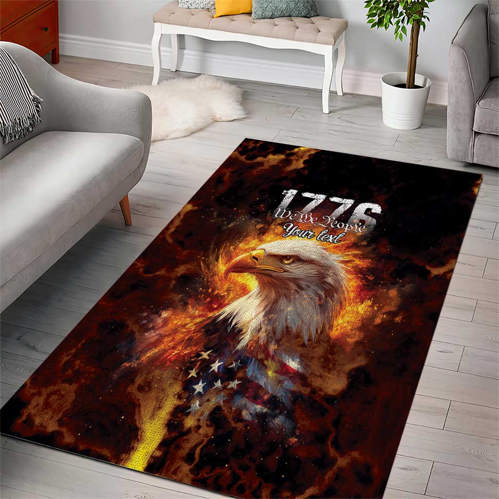 We The People Since 1776 Area Rug USA Flag Flame Eagle - Wonder Print Shop