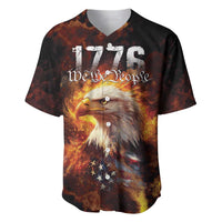 We The People Since 1776 Baseball Jersey USA Flag Flame Eagle - Wonder Print Shop