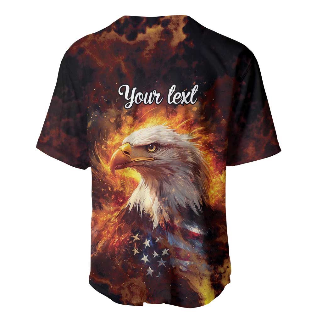 We The People Since 1776 Baseball Jersey USA Flag Flame Eagle - Wonder Print Shop