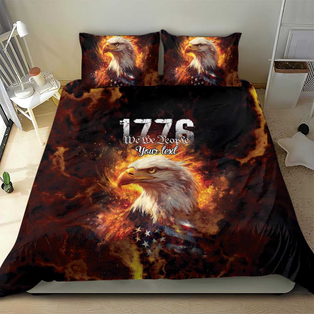 We The People Since 1776 Bedding Set USA Flag Flame Eagle - Wonder Print Shop