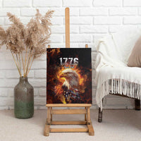We The People Since 1776 Canvas Wall Art USA Flag Flame Eagle - Wonder Print Shop