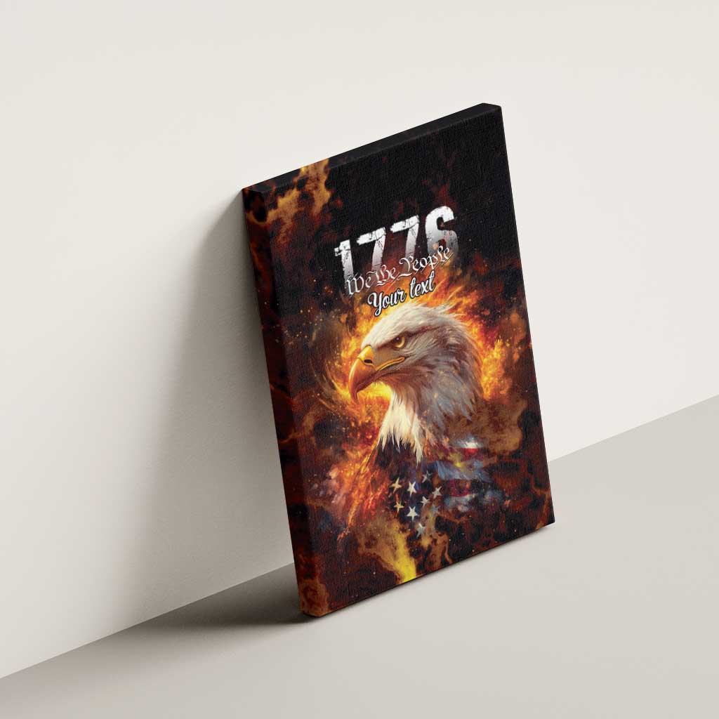 We The People Since 1776 Canvas Wall Art USA Flag Flame Eagle - Wonder Print Shop