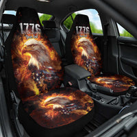 We The People Since 1776 Car Seat Cover USA Flag Flame Eagle - Wonder Print Shop