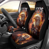 We The People Since 1776 Car Seat Cover USA Flag Flame Eagle - Wonder Print Shop