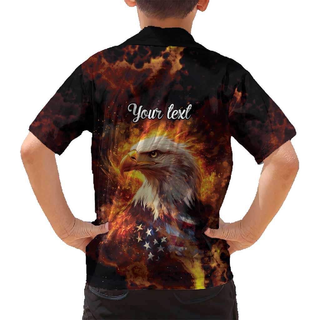 We The People Since 1776 Family Matching Long Sleeve Bodycon Dress and Hawaiian Shirt USA Flag Flame Eagle - Wonder Print Shop