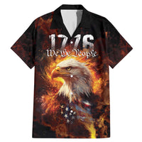 We The People Since 1776 Family Matching Mermaid Dress and Hawaiian Shirt USA Flag Flame Eagle - Wonder Print Shop