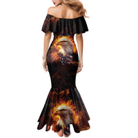 We The People Since 1776 Family Matching Mermaid Dress and Hawaiian Shirt USA Flag Flame Eagle - Wonder Print Shop