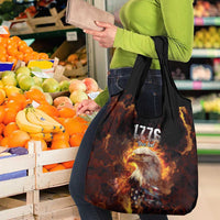 We The People Since 1776 Grocery Bag USA Flag Flame Eagle - Wonder Print Shop