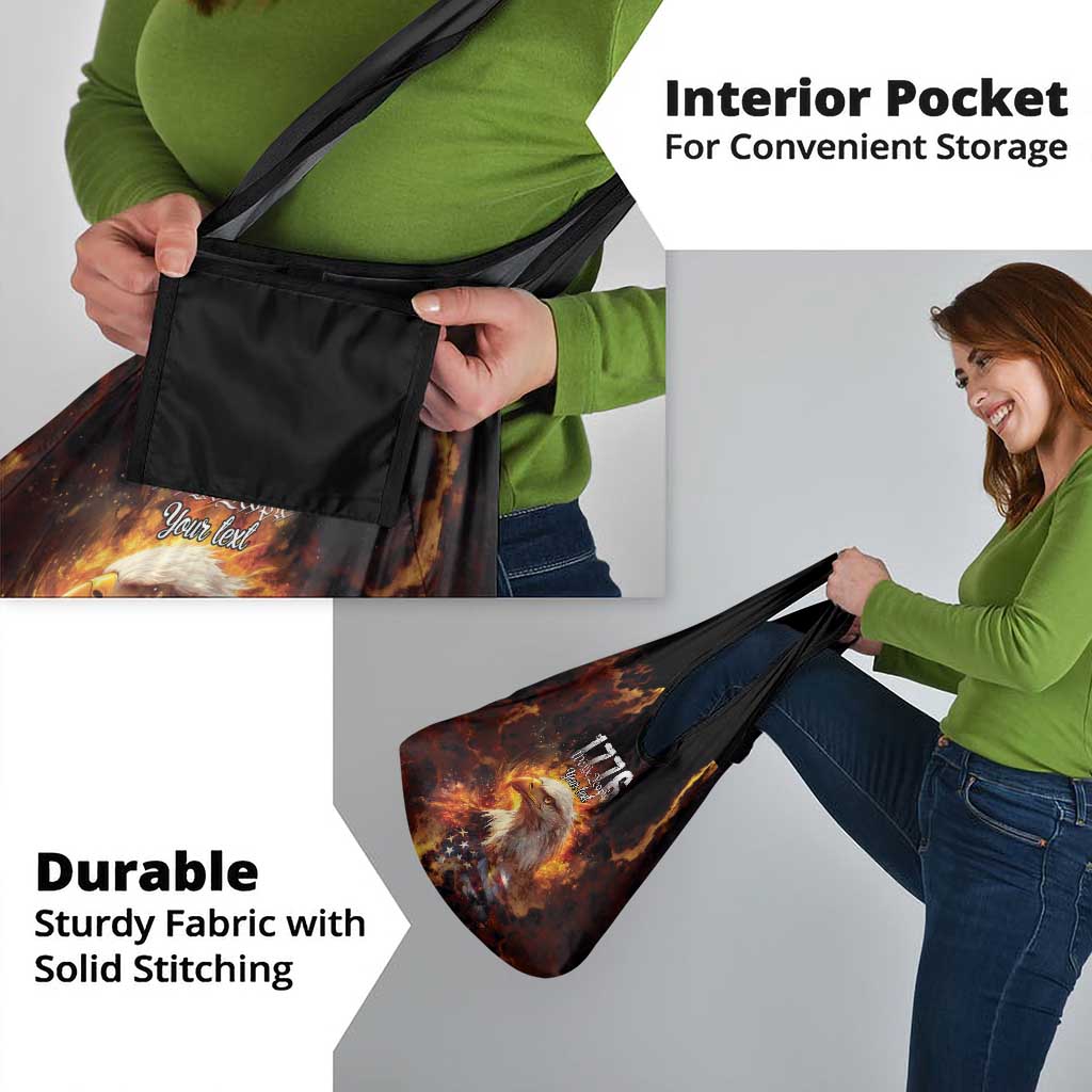 We The People Since 1776 Grocery Bag USA Flag Flame Eagle - Wonder Print Shop