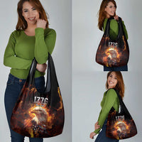 We The People Since 1776 Grocery Bag USA Flag Flame Eagle - Wonder Print Shop
