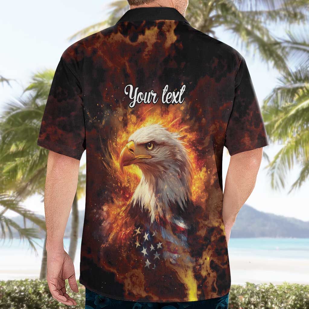 We The People Since 1776 Hawaiian Shirt USA Flag Flame Eagle - Wonder Print Shop