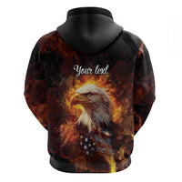 We The People Since 1776 Hoodie USA Flag Flame Eagle - Wonder Print Shop