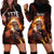 We The People Since 1776 Hoodie Dress USA Flag Flame Eagle - Wonder Print Shop