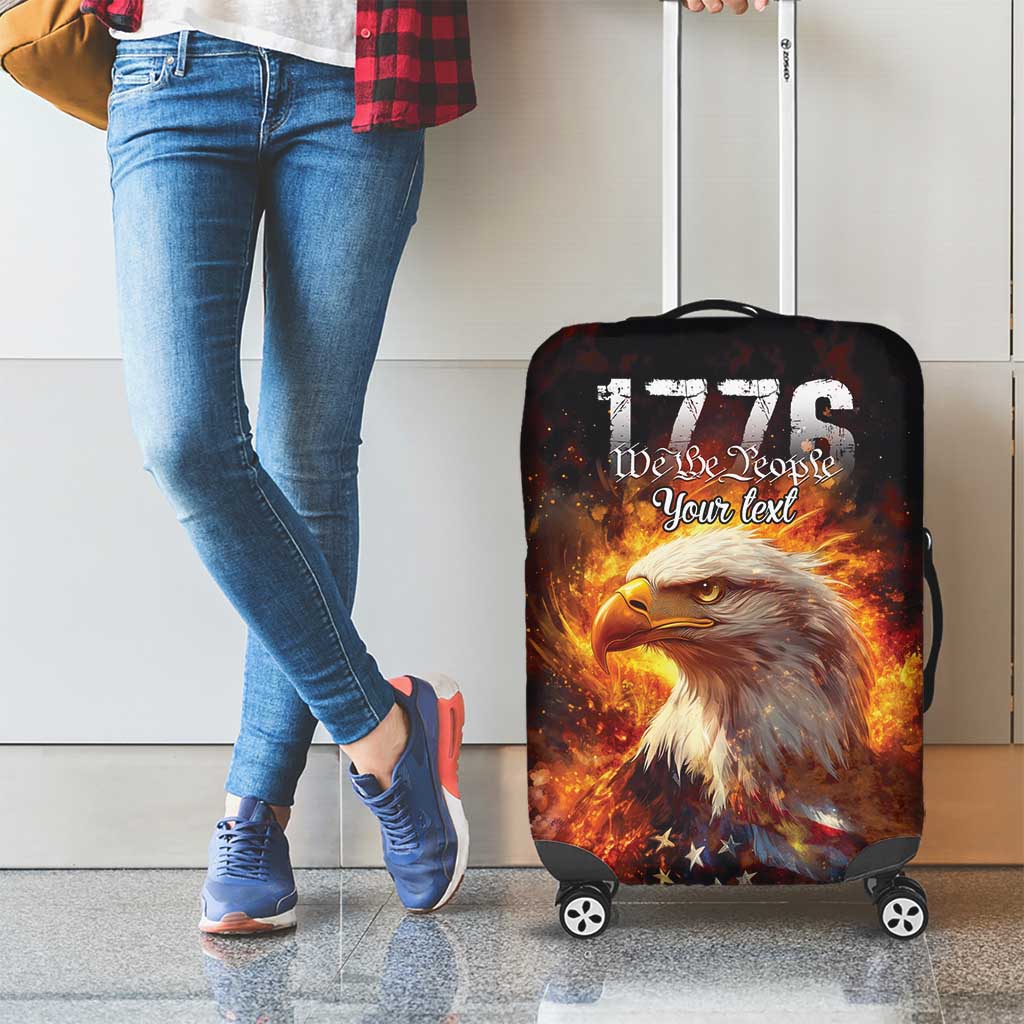 We The People Since 1776 Luggage Cover USA Flag Flame Eagle - Wonder Print Shop
