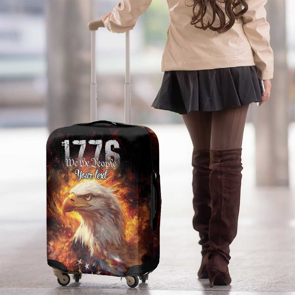 We The People Since 1776 Luggage Cover USA Flag Flame Eagle - Wonder Print Shop