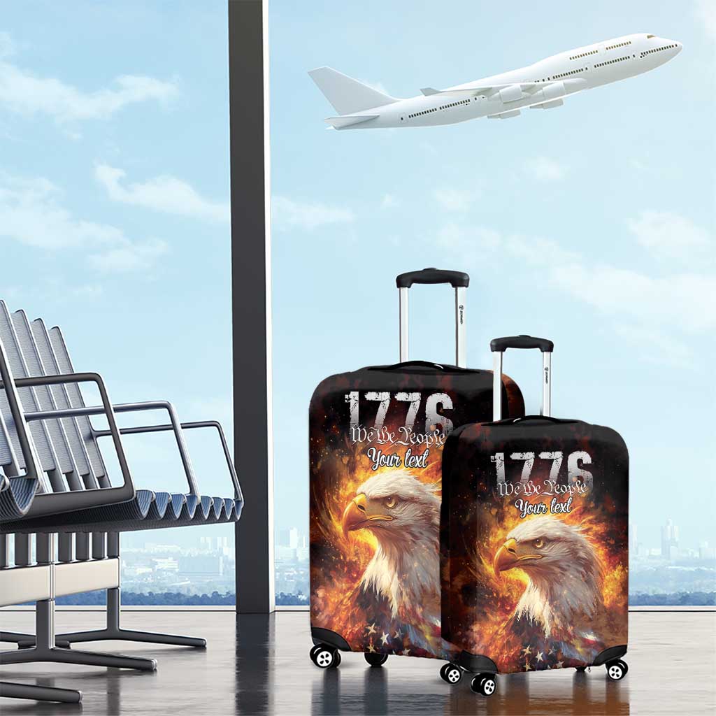 We The People Since 1776 Luggage Cover USA Flag Flame Eagle - Wonder Print Shop