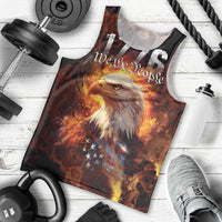 We The People Since 1776 Men Tank Top USA Flag Flame Eagle - Wonder Print Shop