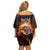 We The People Since 1776 Off Shoulder Short Dress USA Flag Flame Eagle - Wonder Print Shop