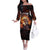 We The People Since 1776 Off The Shoulder Long Sleeve Dress USA Flag Flame Eagle - Wonder Print Shop