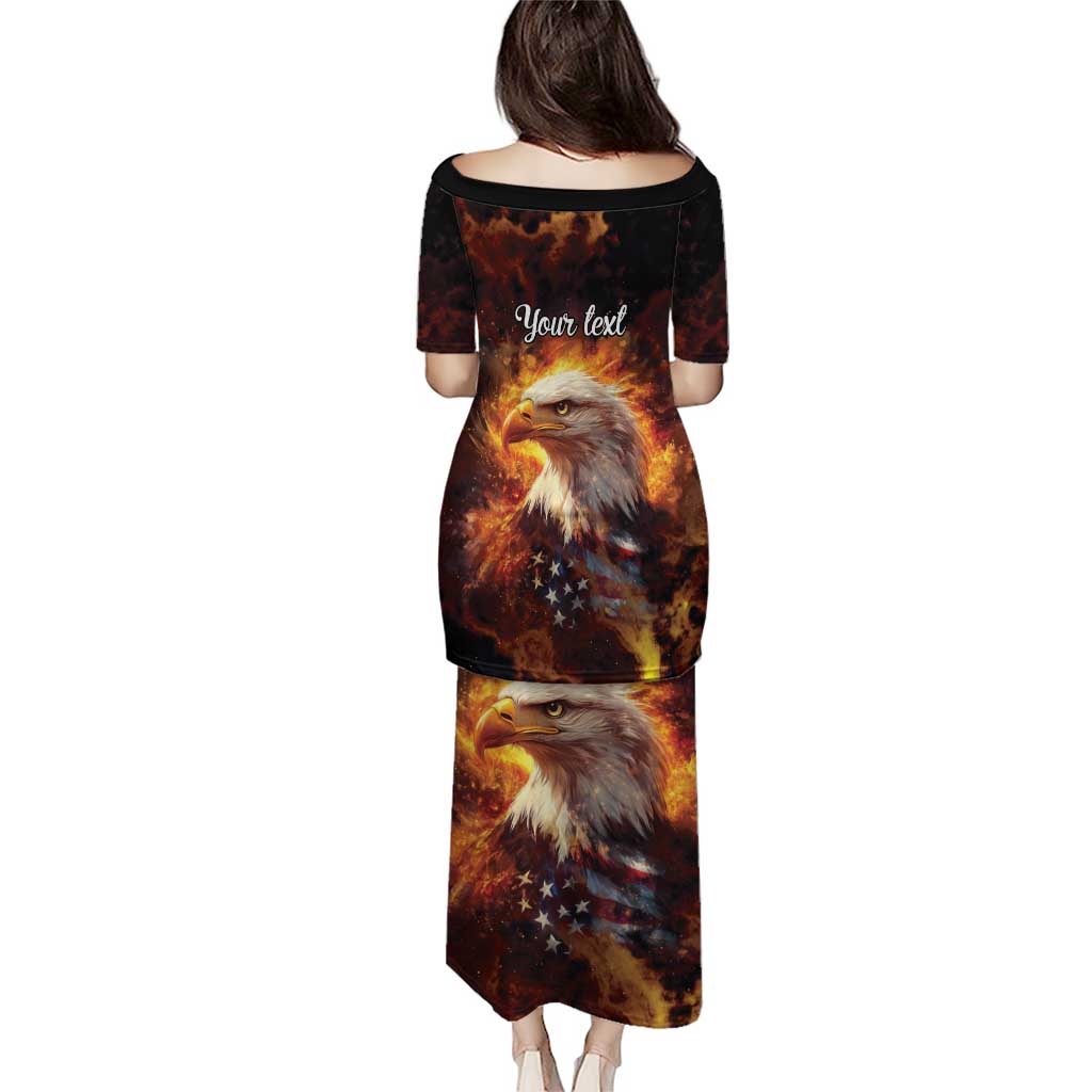 We The People Since 1776 Puletasi USA Flag Flame Eagle - Wonder Print Shop