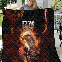 We The People Since 1776 Quilt USA Flag Flame Eagle - Wonder Print Shop
